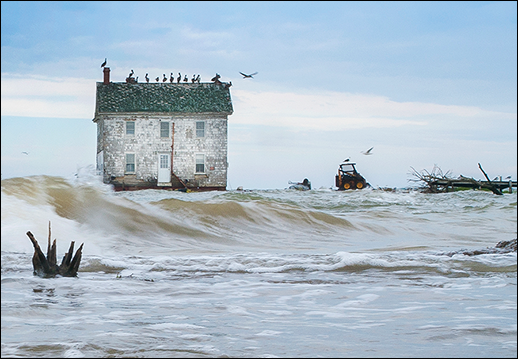 The last house on Holland Island. Photograph: David Harp
