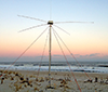 Radar antenna on the beach at Loveladies, New Jersey. Photograph, Rutgers University