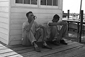 Tangier Island watermen. Photograph, Constance Stuart Larrabee