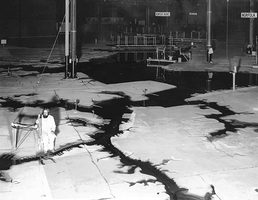 The sprawling Chesapeake Bay Hydraulic Model. Photograph courtesy of the U.S. Army Corps of Engineers