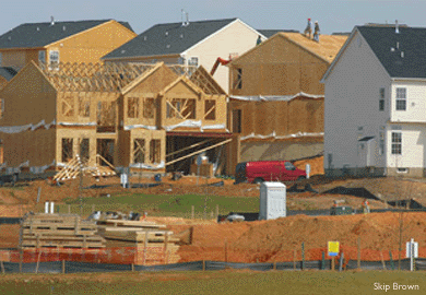 New houses under construction - by Skip Brown