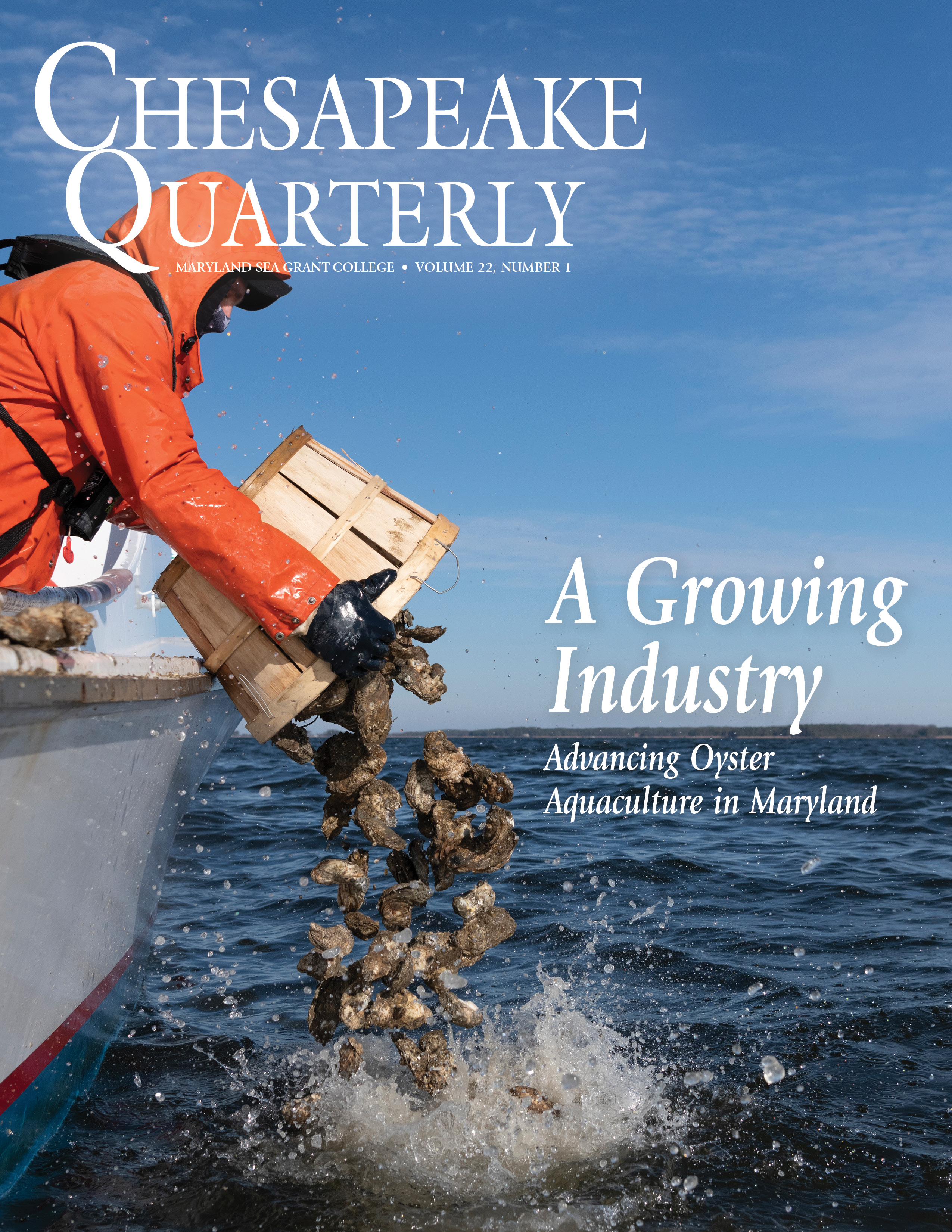 Cover for A Growing Industry: Advancing Oyster Aquaculture in Maryland