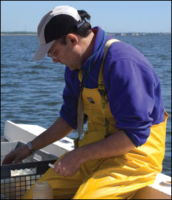 Roberto Llanso checking sample - by Erica Goldman