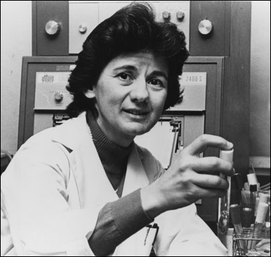 Rita Colwell in her lab