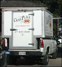 Crab Place truck, photograph by Erica Goldman