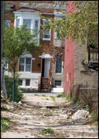 Abandoned rowhouse - photo by Erica Goldman