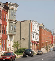 urban area in Baltimore - photo by Skip Brown