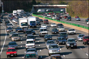Washington beltway traffic by Sandy Rodgers