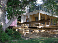 The Hankins house getting repaired by Bud and Harriett Hankins