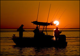Chesapeake fishing at sunrise by Jay Fleming