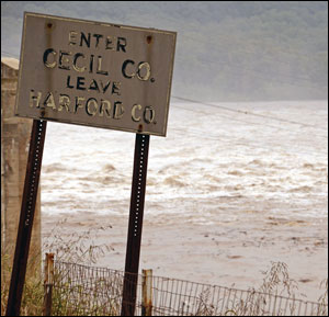 Susquehanna River near Conowengo Dam