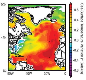 AMO map from the NOAA Earth System Research Laboratory