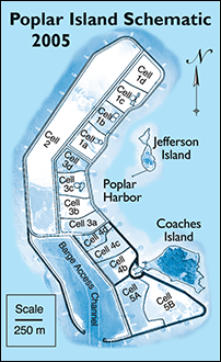 Poplar Island. Map source: U.S. Army Corps of Engineers