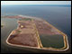 aerial view of Poplar Island. Credit: Jane Thomas