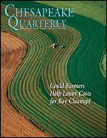 issue cover - Contour plantings like those on this farm in Frederick County, Maryland, help reduce runoff. Photograph, David Harp