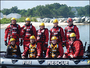 Rescue team courtesy of the Somerset County Swift Water Rescue Team