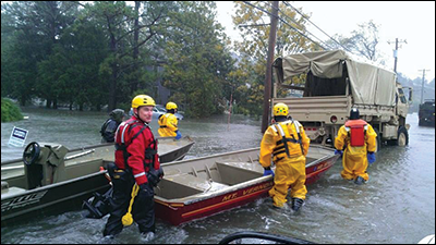 Rescue team, courtesy of the Somerset County Swift Water Rescue Team