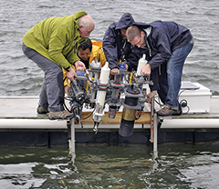ACT site is off a research pier. Photograph, Alliance For Coastal Technologies