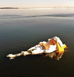 Chesapeake Bay Observing System (CBOS) buoy. Photograph, NOAA Chesapeake Bay Office