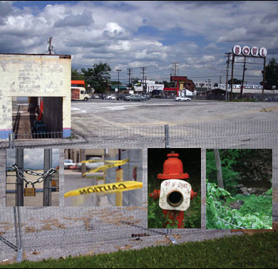 chained off bowling lanes - photos by Joel Klein, except stream, by Erica Goldman