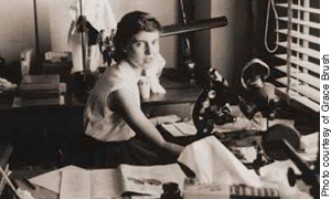 Grace Brush early in her career - courtesy of Grace Brush