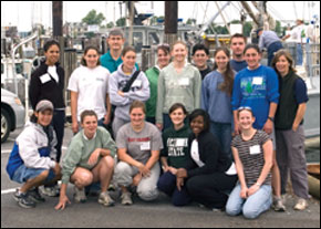 Class of 2006 REU fellows and their instructors