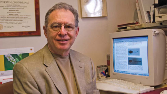 Ron Weiner in his office - photo by Sandy Rodgers