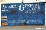 Arby's General Store sign - by Skip Brown